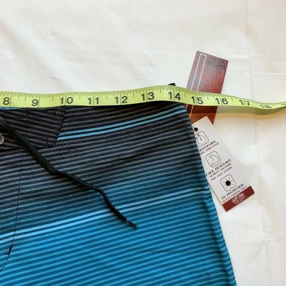 Ron Jon Surf Shop Hybrid Board Shorts‎ Mens 28 Swim Trunks UV Land Water NWT